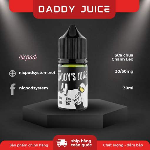 Daddy Juice No 4 Sua Chua Chanh Leo