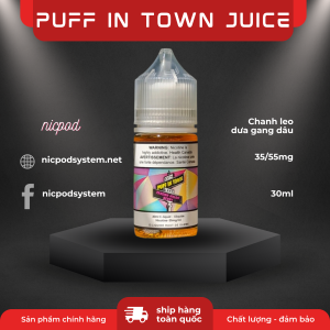 Puff in Town Juice Khế - Chanh 35-55mg 11 Puff in town juice chanh leo dua gang dau