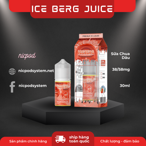 ice berg Juice sua chua dau