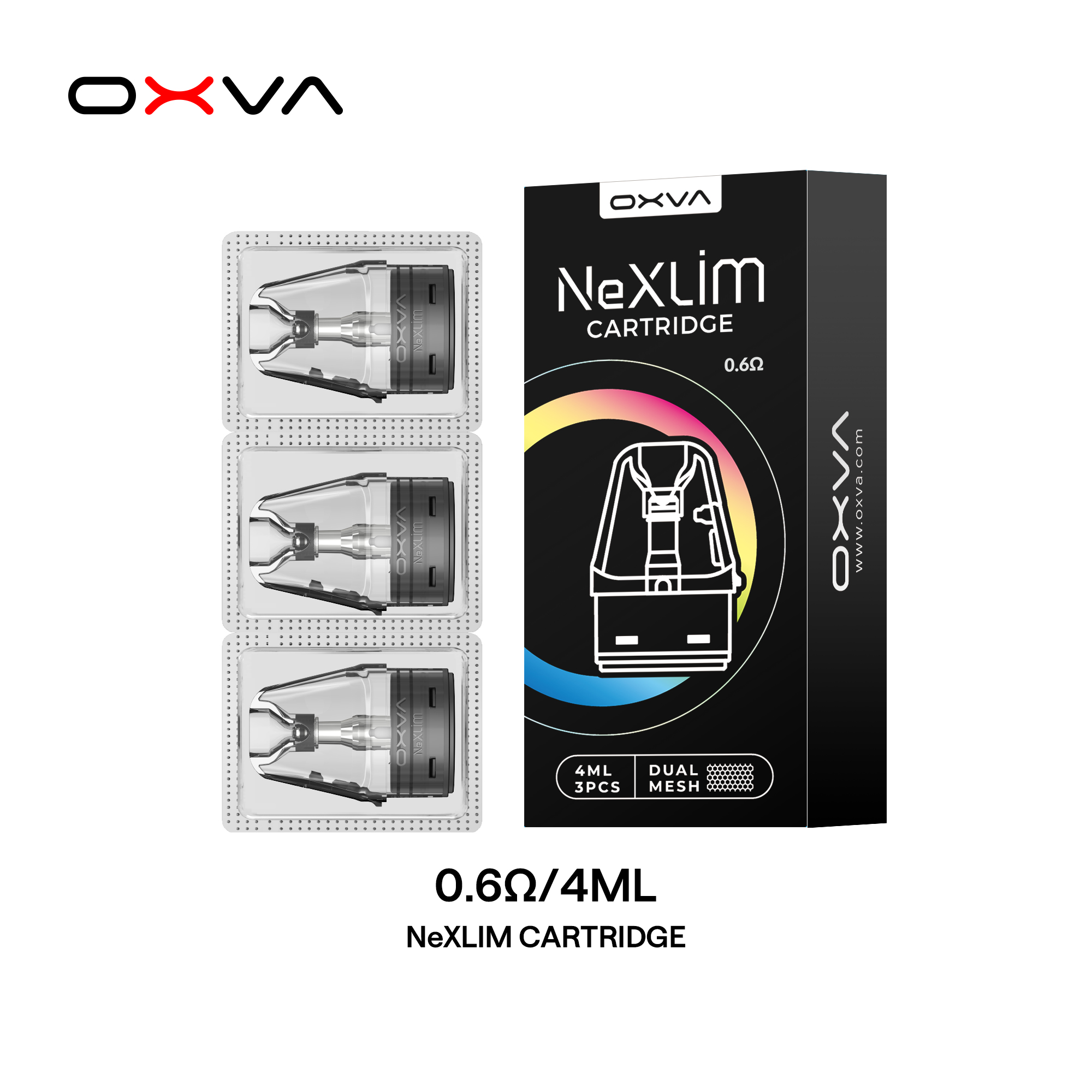 ĐẦU POD THAY THẾ OXVA NEXLIM 2 0.6Ω 4ML NeXLIM CARTRIDGE Dual Mesh3